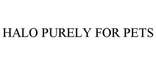 HALO PURELY FOR PETS