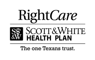 RIGHTCARE S&W SCOTT & WHITE HEALTH PLAN THE ONE TEXANS TRUST.