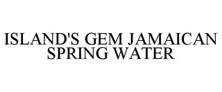 ISLAND'S GEM JAMAICAN SPRING WATER