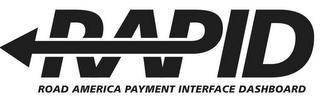 RAPID ROAD AMERICA PAYMENT INTERFACE DASHBOARD