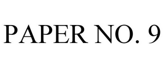 PAPER NO. 9