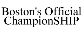 BOSTON'S OFFICIAL CHAMPIONSHIP