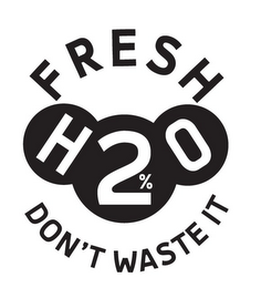 F R E S H   H2%O   DONT' WASTE IT