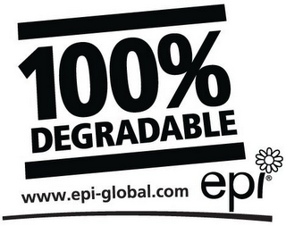 100% DEGRADABLE WWW.EPI-GLOBAL.COM EPI