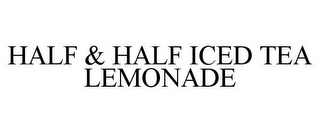 HALF & HALF ICED TEA LEMONADE