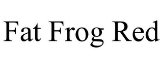 FAT FROG RED