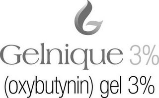 G GELNIQUE 3% (OXYBUTYNIN) GEL 3%