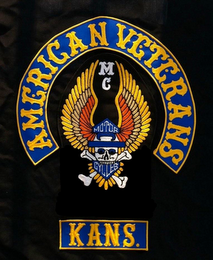 AMERICAN VETERANS MC MOTOR CYCLE KANS.