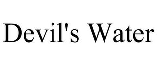 DEVIL'S WATER