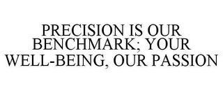 PRECISION IS OUR BENCHMARK; YOUR WELL-BEING, OUR PASSION