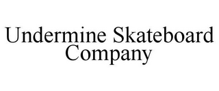 UNDERMINE SKATEBOARD COMPANY