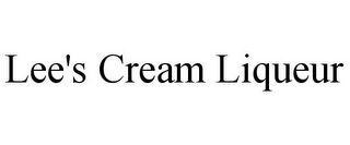 LEE'S CREAM LIQUEUR