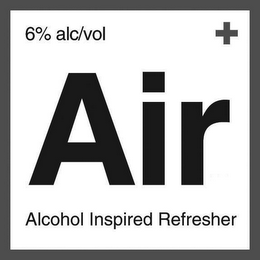 6% ALC/VOL + AIR ALCOHOL INSPIRED REFRESHER