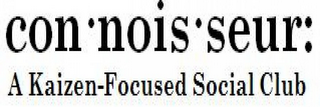CON·NOIS·SEUR: A KAIZEN-FOCUSED SOCIAL CLUB