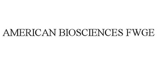 AMERICAN BIOSCIENCES FWGE