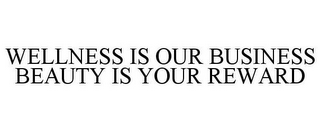 WELLNESS IS OUR BUSINESS BEAUTY IS YOUR REWARD