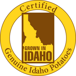 CERTIFIED GENUINE IDAHO POTATOES GROWN IN IDAHO