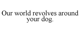 OUR WORLD REVOLVES AROUND YOUR DOG.