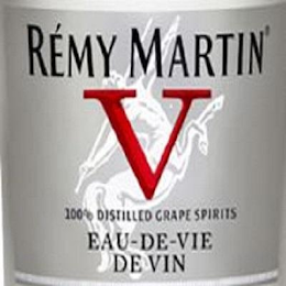 RÉMY MARTIN V 100% DISTILLED GRAPE SPIRITS EAU-DE-VIE DE VI