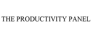 THE PRODUCTIVITY PANEL