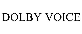 DOLBY VOICE