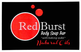 RED BURST BODY SOAP BAR *WITH BAKING SODA!* NATURAL OILS