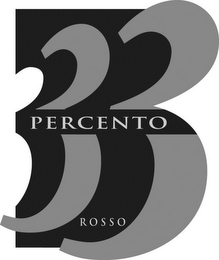 PERCENTO 33 ROSSO