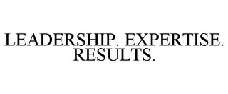 LEADERSHIP. EXPERTISE. RESULTS.