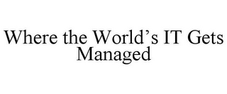 WHERE THE WORLD'S IT GETS MANAGED