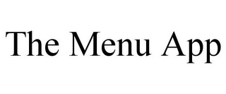 THE MENU APP