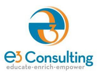 E3 E3 CONSULTING EDUCATE ENRICH EMPOWER
