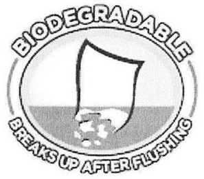 BIODEGRADABLE BREAKS UP AFTER FLUSHING