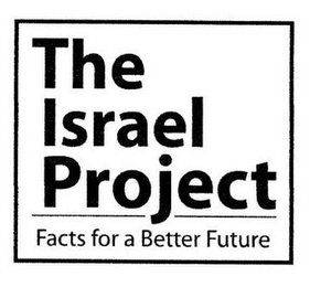 THE ISRAEL PROJECT FACTS FOR A BETTER FUTURE