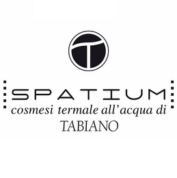 T  S P A T I U M COSMESI TERMALE ALL'ACQUA DI TABIANO