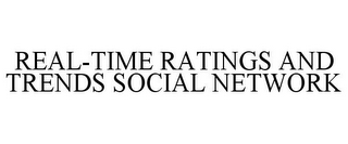 REAL-TIME RATINGS AND TRENDS SOCIAL NETWORK