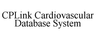 CPLINK CARDIOVASCULAR DATABASE SYSTEM