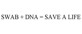 SWAB + DNA = SAVE A LIFE