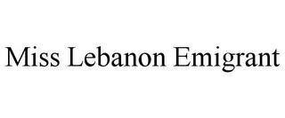 MISS LEBANON EMIGRANT