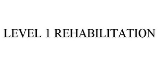 LEVEL 1 REHABILITATION