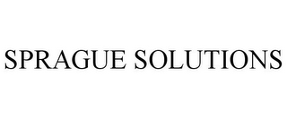 SPRAGUE SOLUTIONS