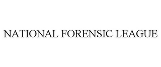 NATIONAL FORENSIC LEAGUE