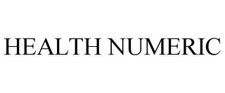 HEALTH NUMERIC