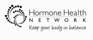 HORMONE HEALTH NETWORK KEEP YOUR BODY IN BALANCE