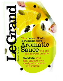 THIS LEMON CONFIT & PUMPKIN SEED AROMATIC SAUCE WILL ADD SIN TO YOUR CUISINE! WONDERFUL WITH FISH, SEAFOOD, AS A VINAIGRETTE OR EVEN IN A MUFFIN! LEGRAND GRAND SAUCES