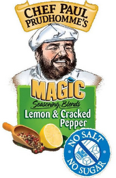 CHEF PAUL PRUDHOMME'S MAGIC SEASONING BLENDS LEMON & CRACKED PEPPER NO SALT NO SUGAR