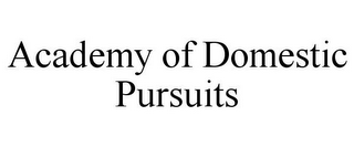 ACADEMY OF DOMESTIC PURSUITS