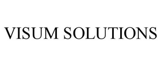 VISUM SOLUTIONS