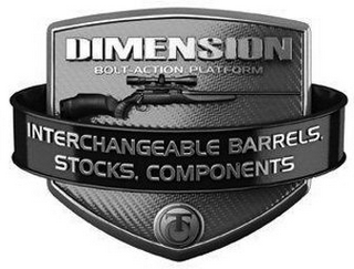 DIMENSION BOLT-ACTION PLATFORM INTERCHANGEABLE BARRELS, STOCKS, COMPONENTS TC