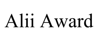 ALII AWARD