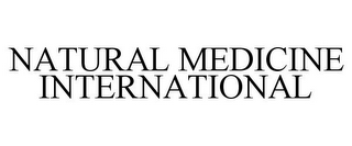 NATURAL MEDICINE INTERNATIONAL